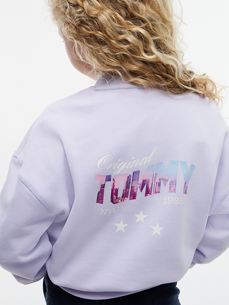 Tommy Hilfiger Starback Graphik Sweatshirt in Lavender Ice - Flieder