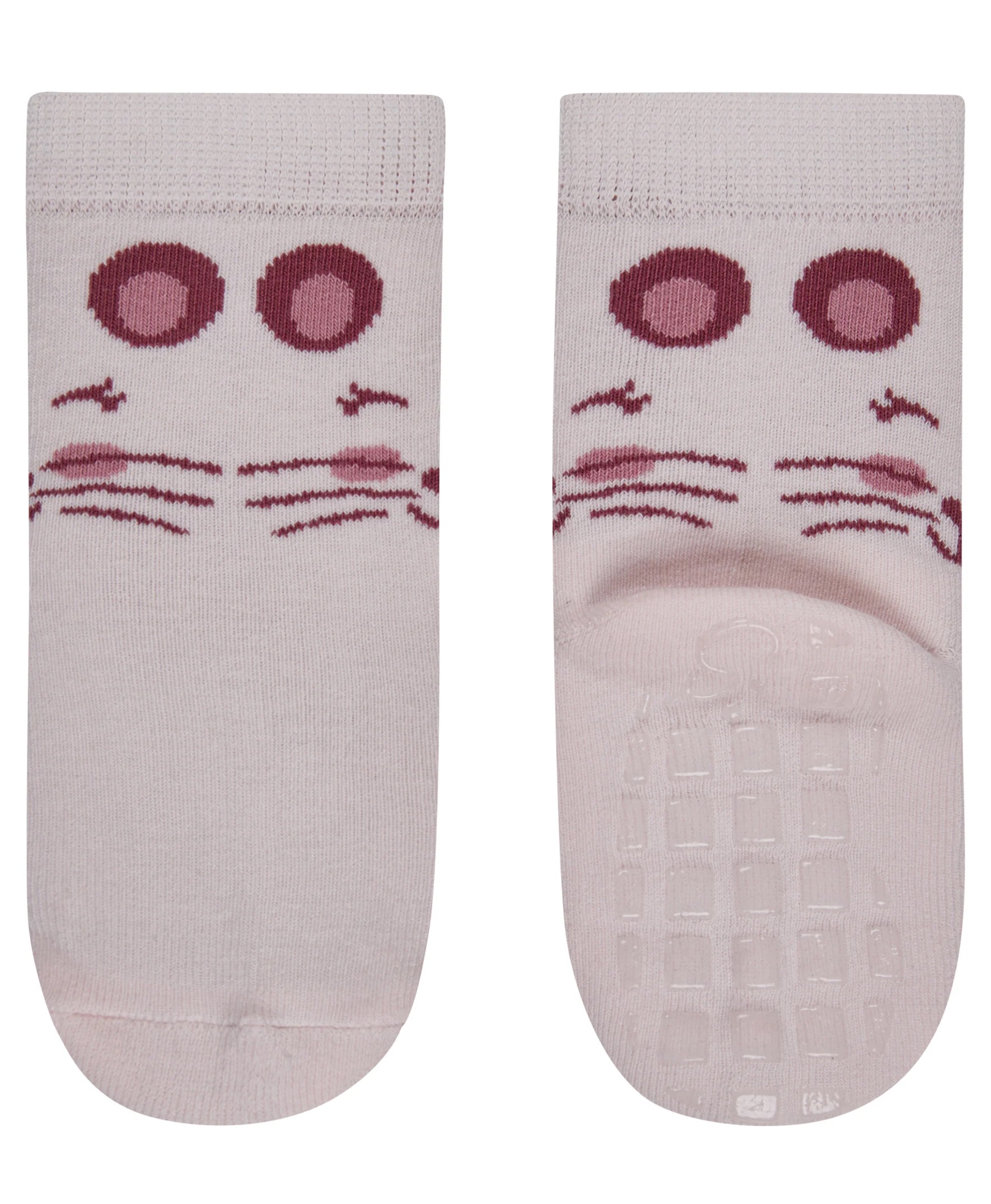 Sterntaler ABS-Socken Doppelpack in Rosa - Maus & Herzen 