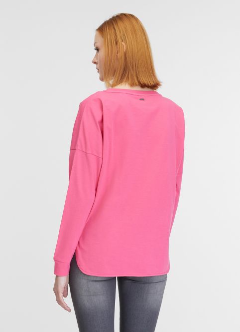 Ragwear Langarmshirt Shimona Long GOTS - Fuchsia/Rosa