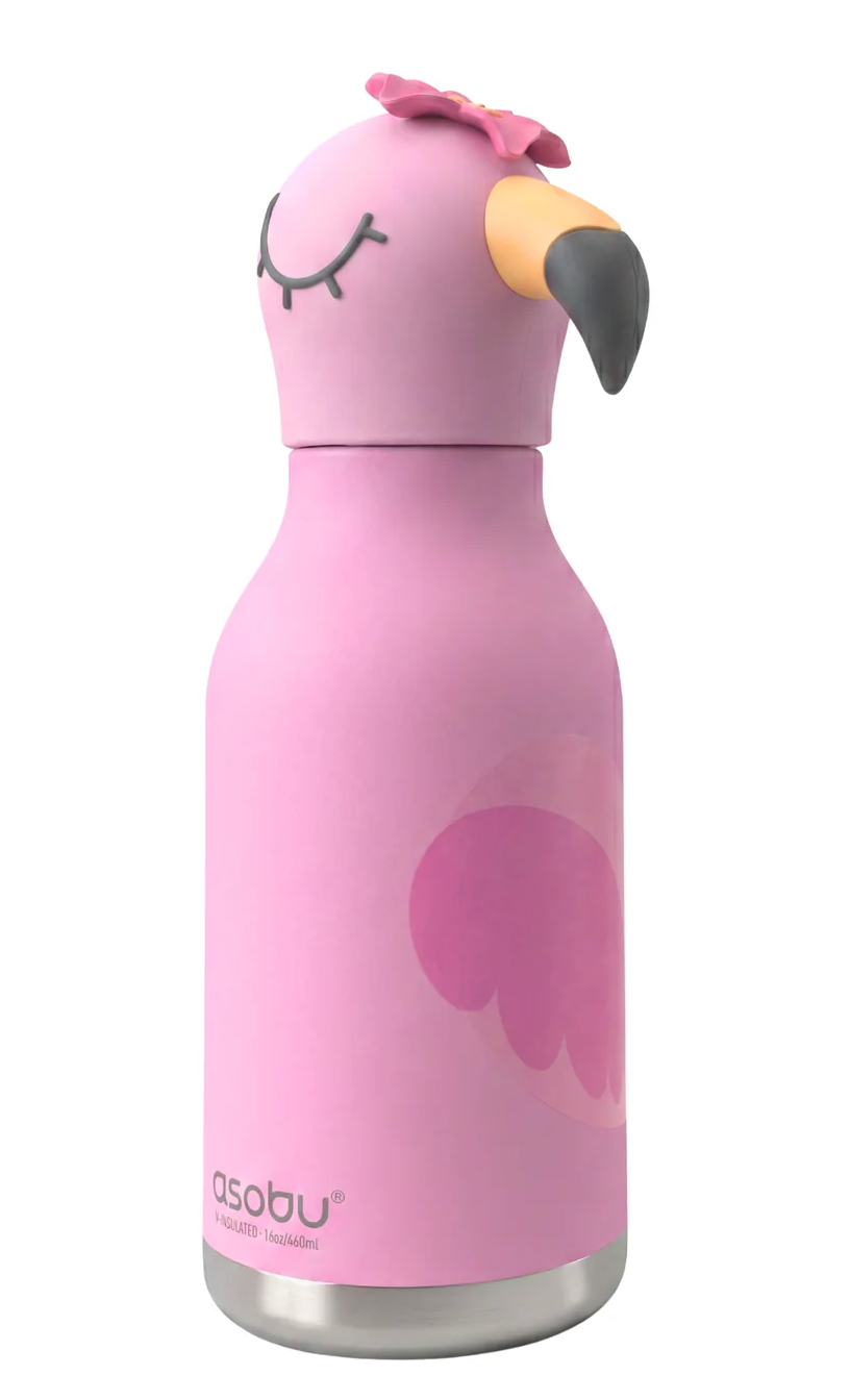Asobu Bestie Trinkflasche in Pink - Lola Flamingo Asobu Bestie Trinkflasche in Pink - Lola Flamingo