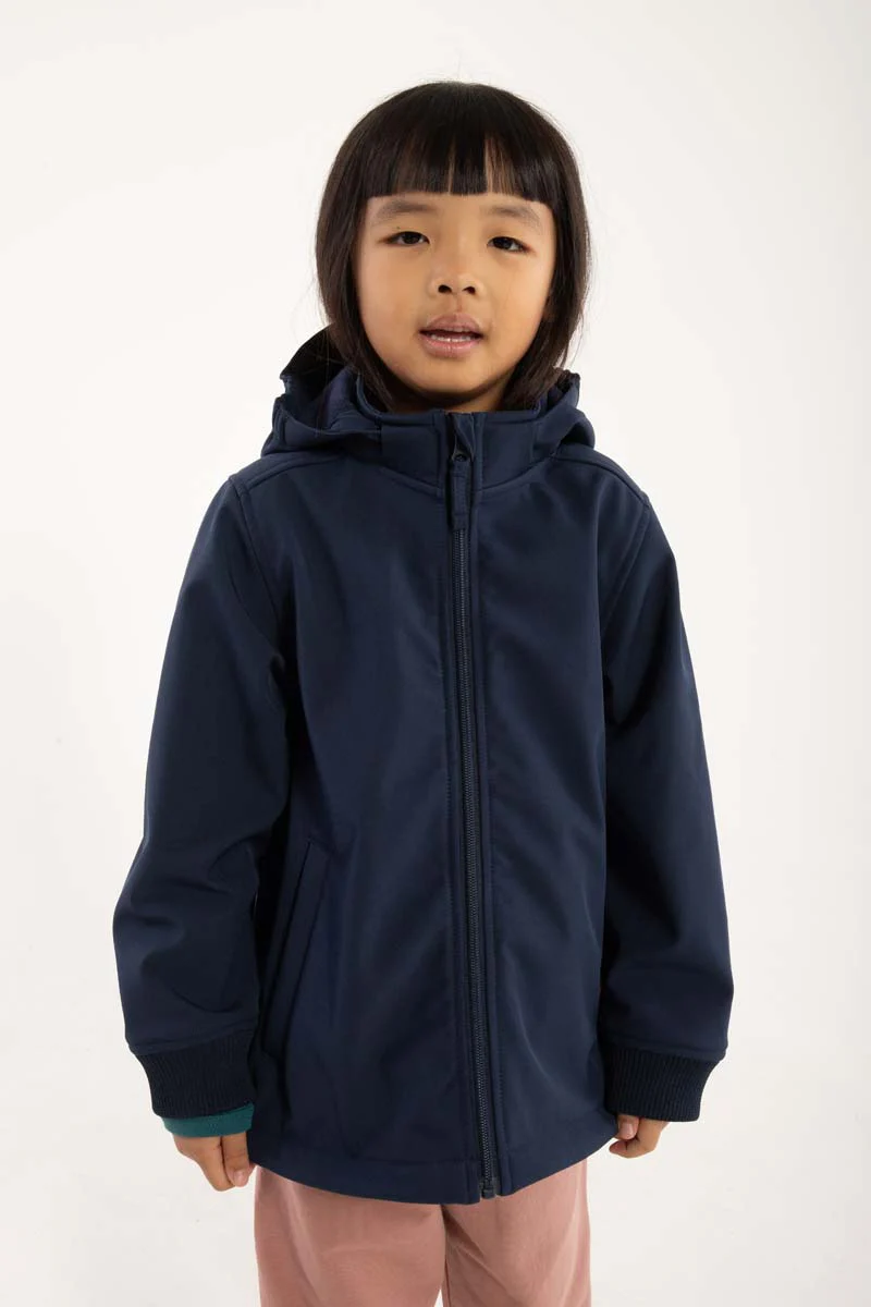 Danefae Softshellljacke Tierwelt in Navy - Flamingo - SALE