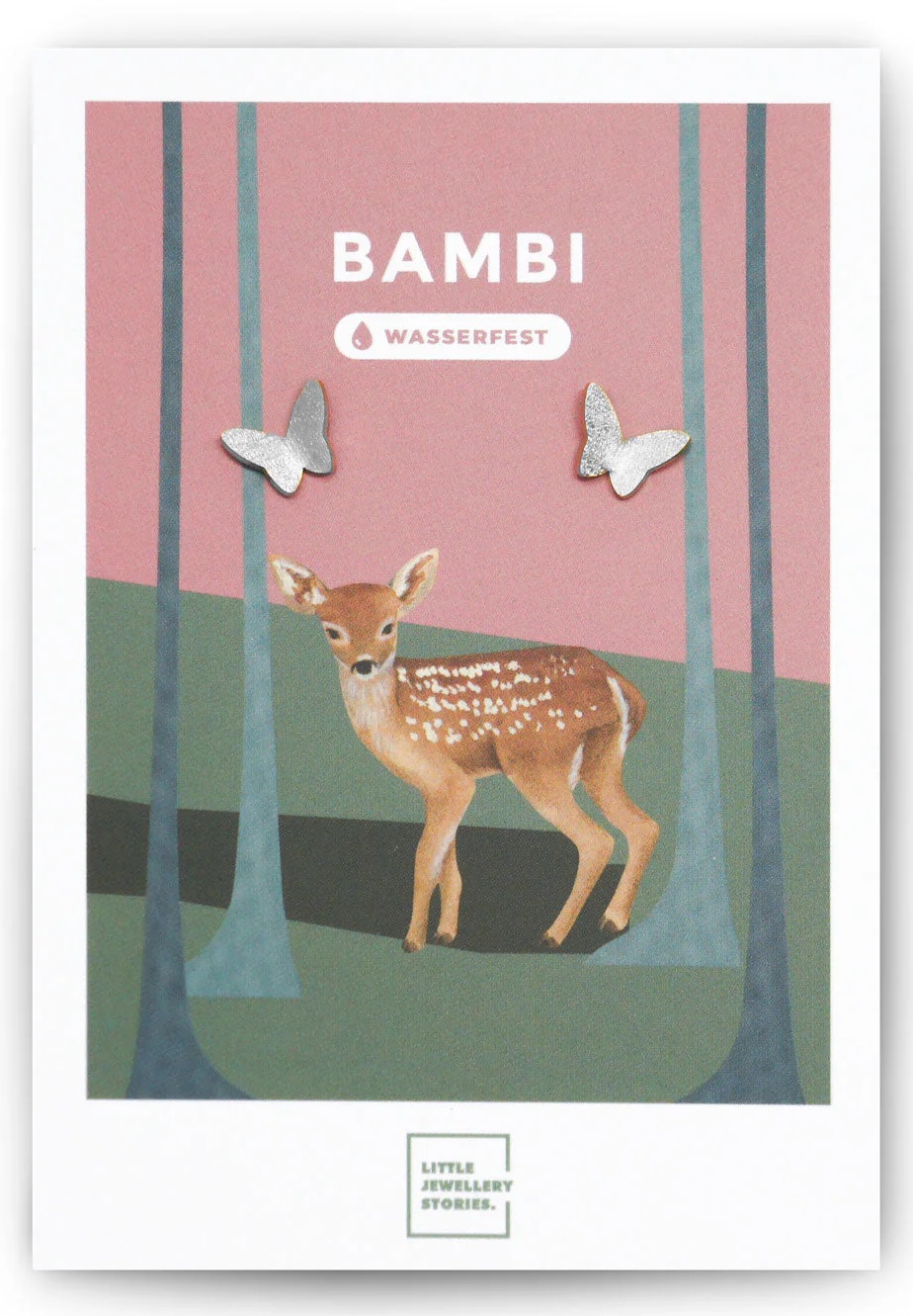 AIMI Ohrstecker Bambi Schmetterlinge in Silber