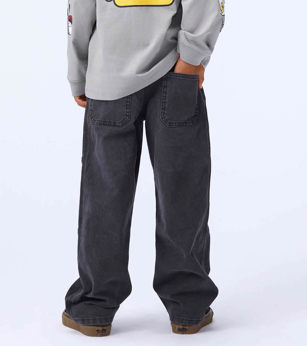 Molo Alfred Eco Wash Baggy Jeans in Eco Wash Grau Schwarz Molo Alfred Eco Wash Baggy Jeans in Eco Wash Grau Schwarz