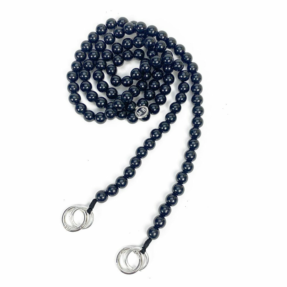 1941144869 Mo Beads Holzperlen Handykette in Schwarz