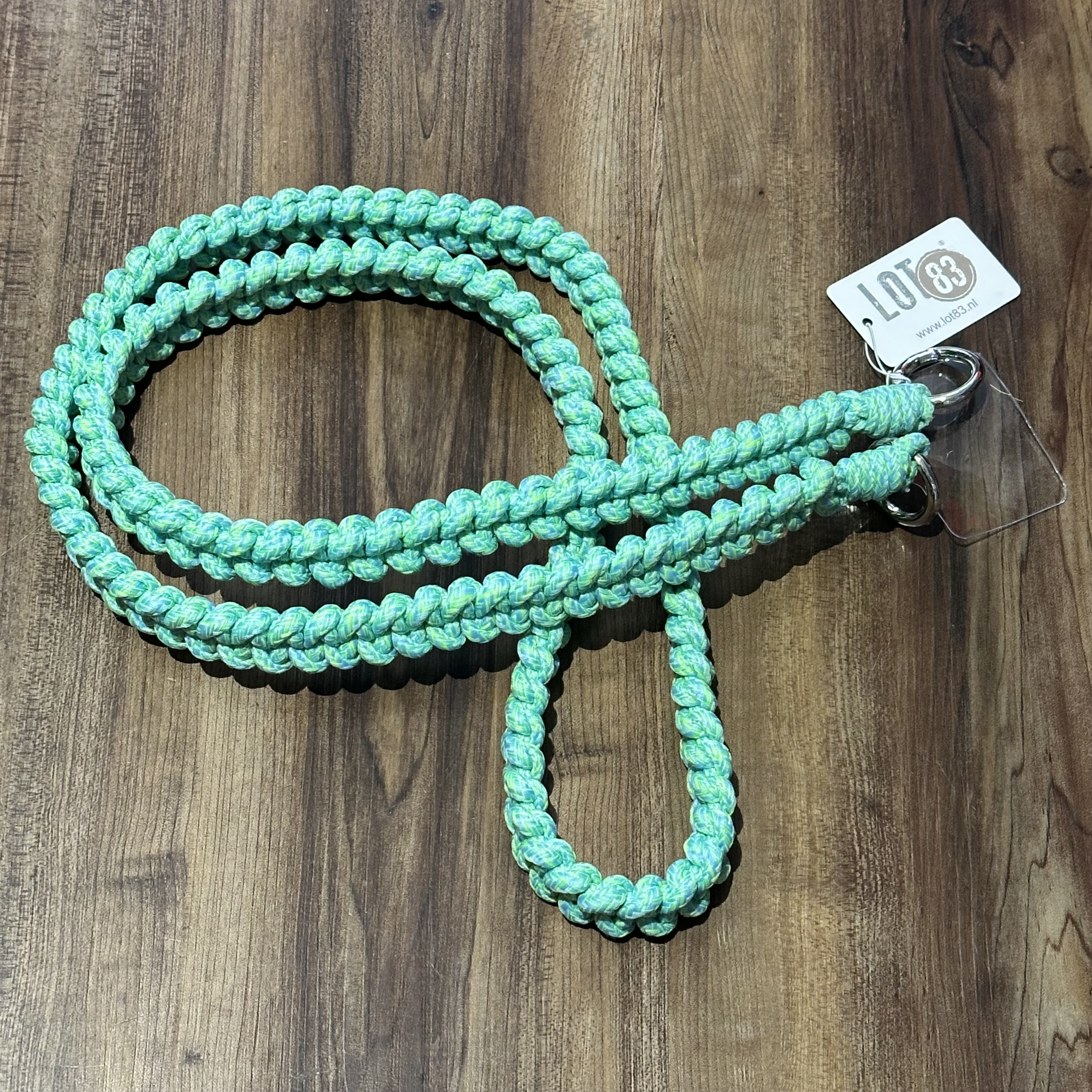 Lizzie Mae Handykette Kordl mit Zopf - Mint Grün