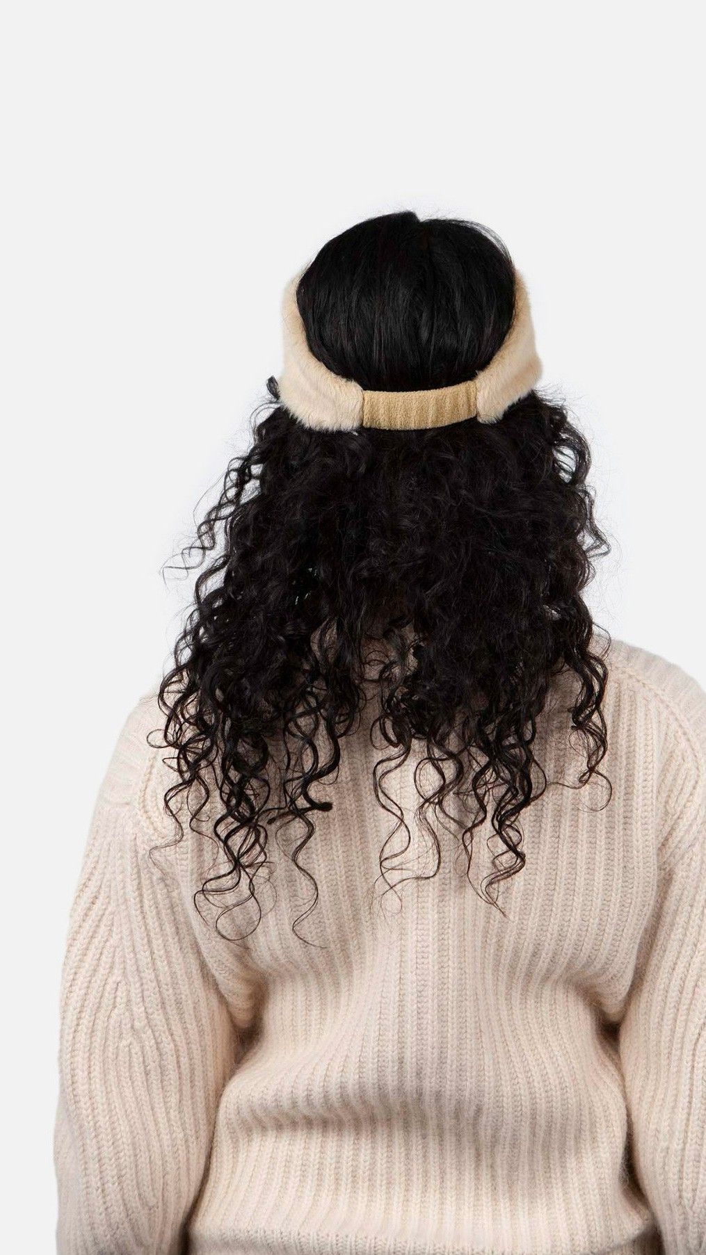 Barts Breanne Stirnband Kunstfell in Cream - One Size