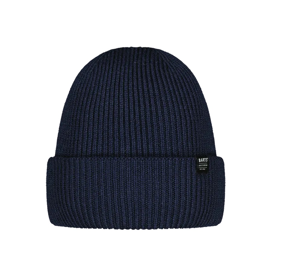 Barts Makalun Unisex Premium Merinowolle Mütze in Navy Blau