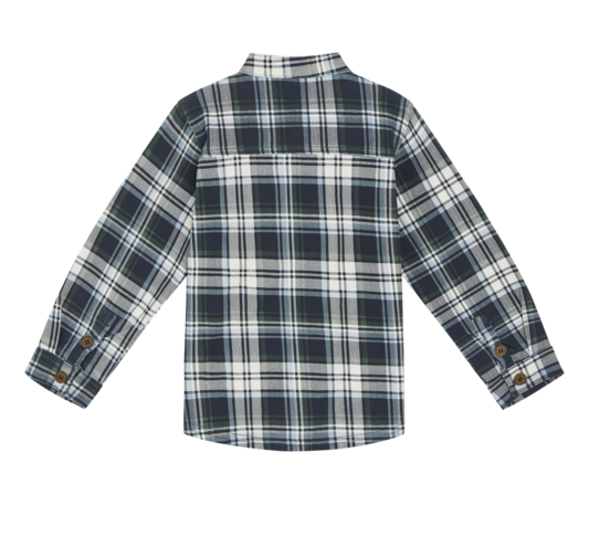 Hust & Claire Rvan Flannel Hemd Holzfeller Karo in Blau & Grün - SALE
