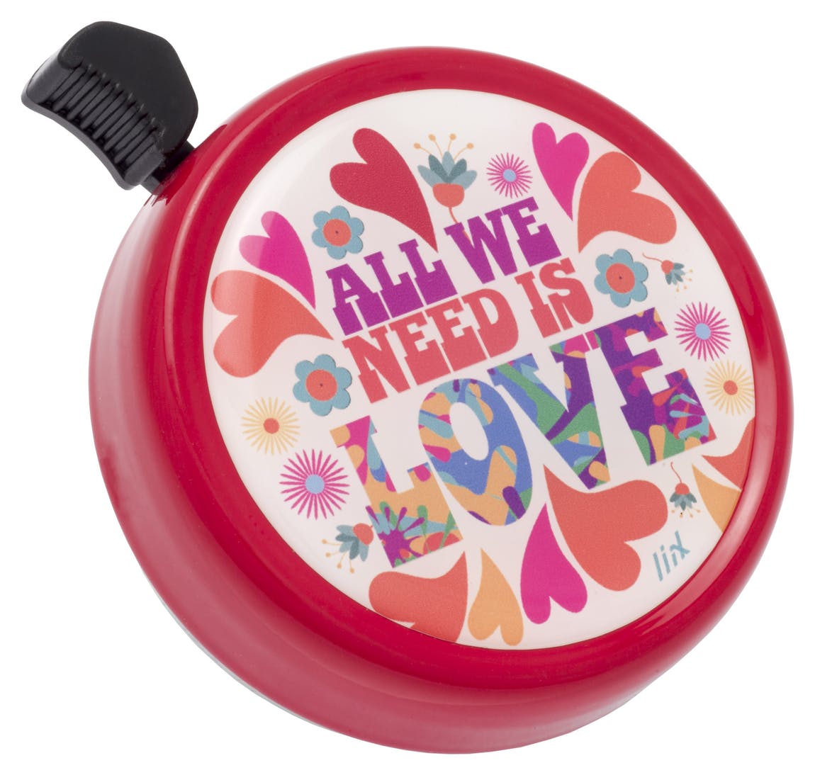 Liix Fahrrad Klingel Big Colour Bell Hippie Style - All We Need is Love