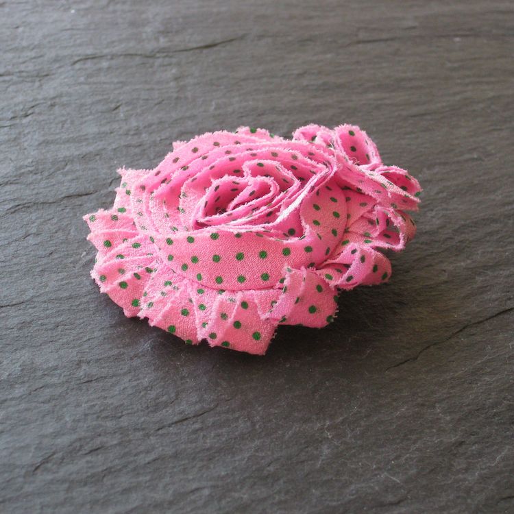 Wowzers Blütenclips - Shabby Chic für Haare & Kleidung - Gepunktet