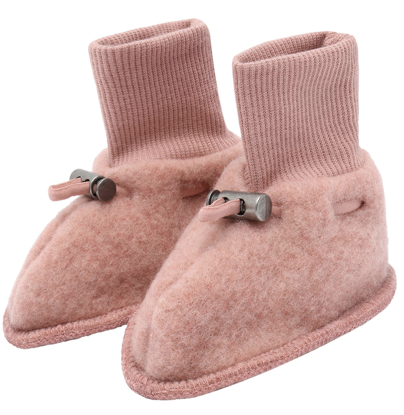 Hust & Claire Felice Merinowolle Baby Schühchen in Ash Rose - Rosa