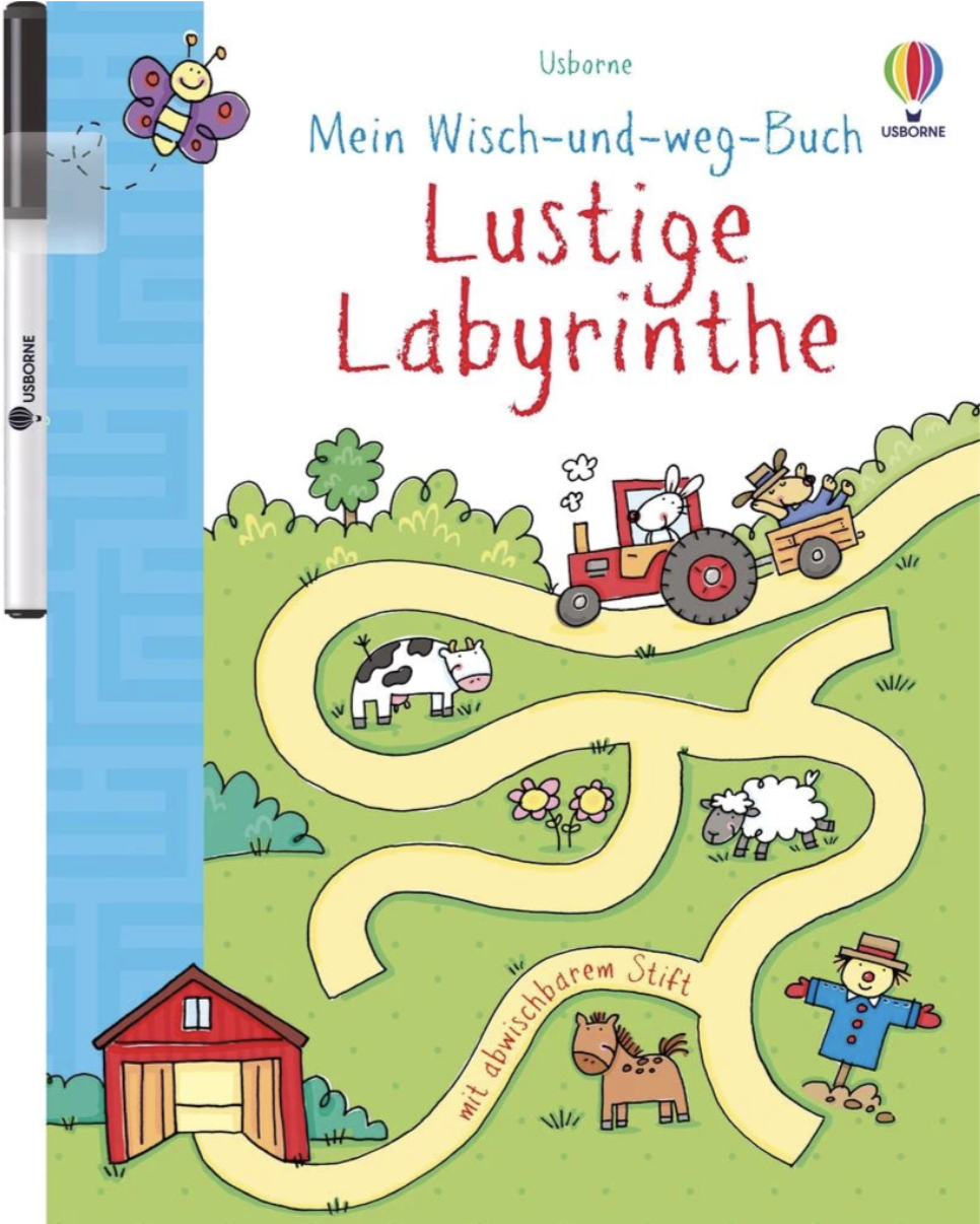 Usborne Mein Wisch-und-weg-Buch - Lustige Labyrinthe