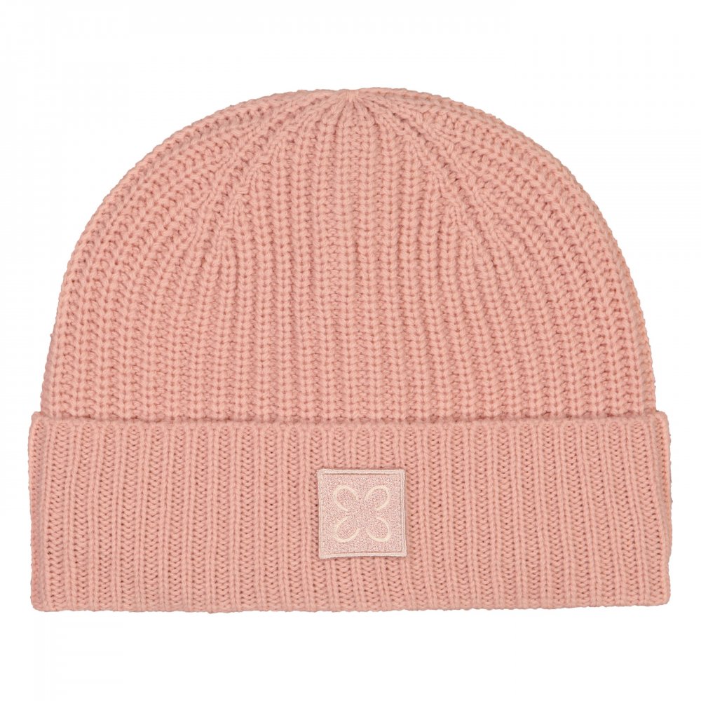 Codello Mütze-Rippstrick mit softer Fleece-Innenseite in Rosa - SALE