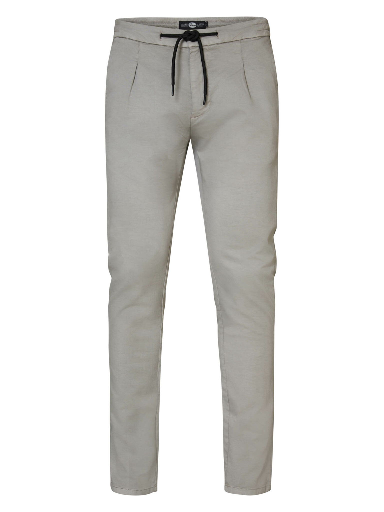 Petrol Industries Herren Chino mit Drawstring Kordel in Metal Melee - Stein