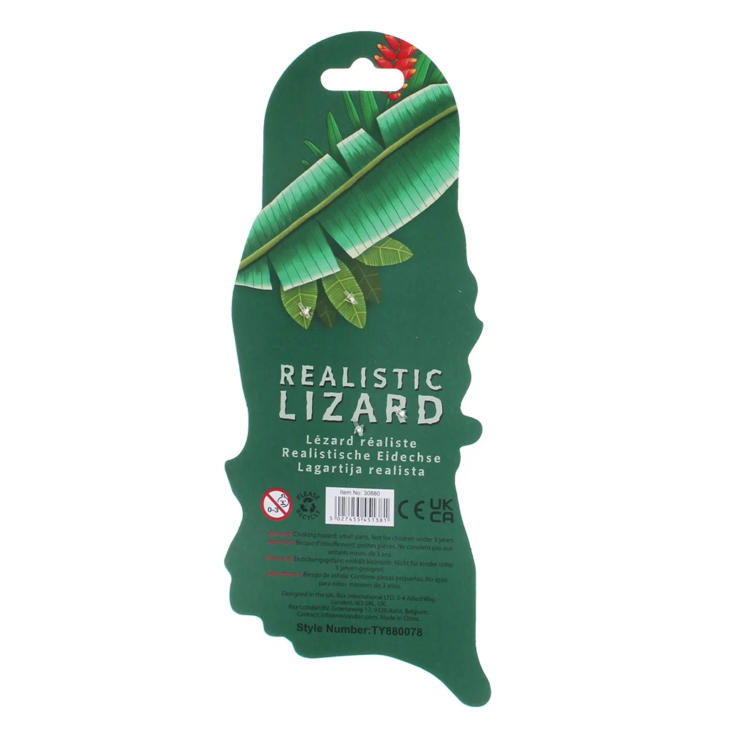 Rex London Realistische Spielzeug Eidechse - Double Crown Lizard