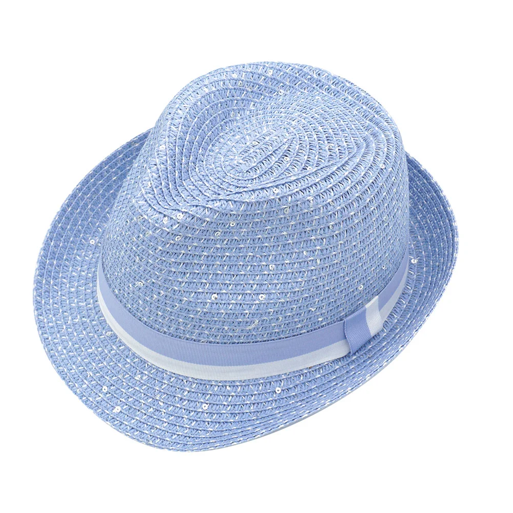 Maximo Hut Trilby mit Pailetten in Hellblau