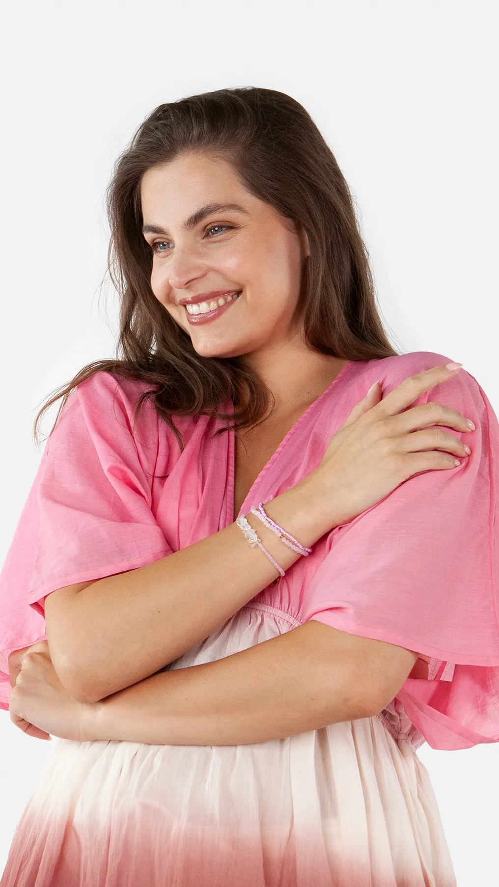 Barts Iriz Perlenarmband - Armband in Pink & Silber Barts Iriz Perlenarmband - Armband in Pink & Silber