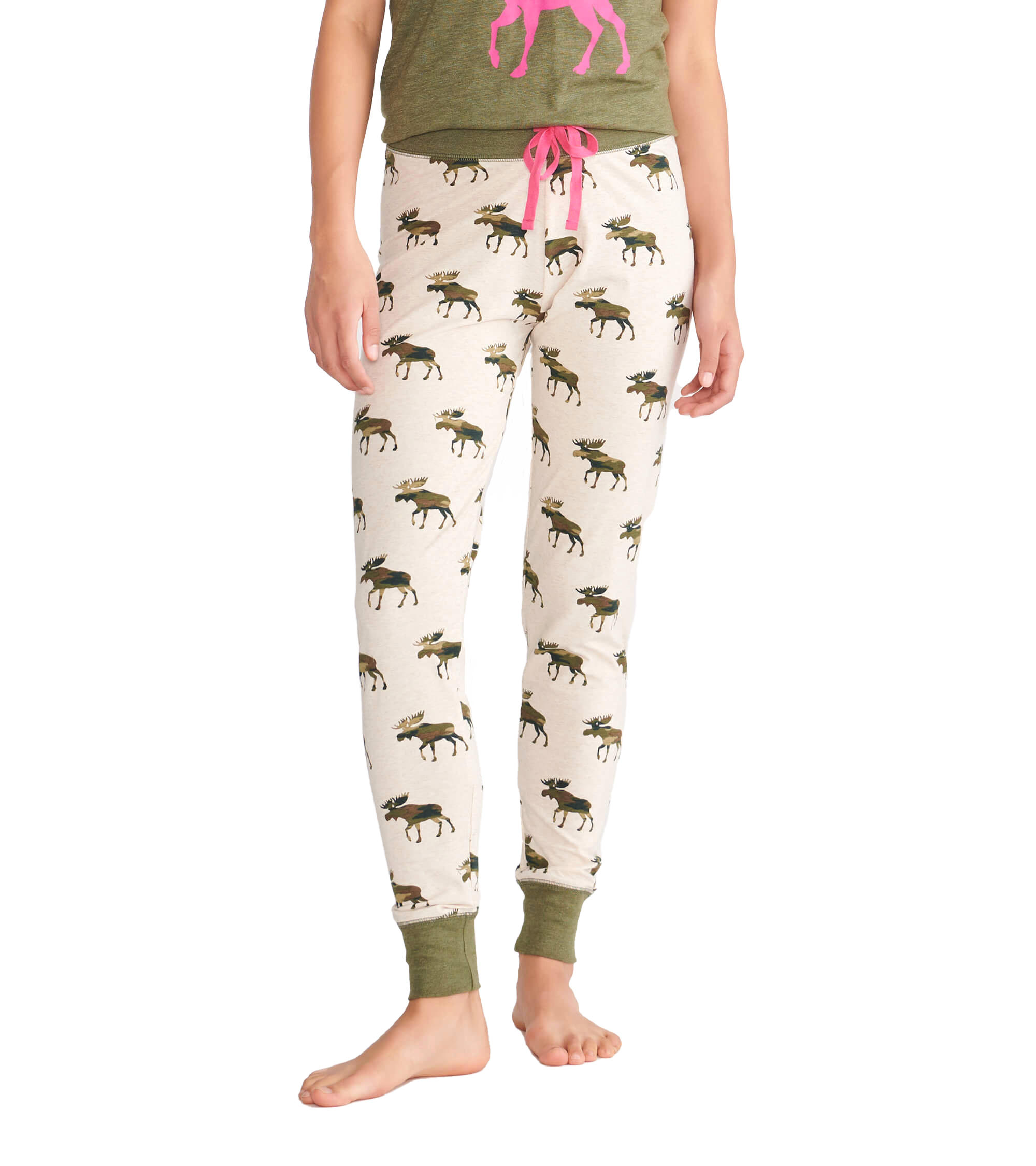 PA5WIMO003 Little Blue House Damen Pyjama Legging Hose - Camooseflage