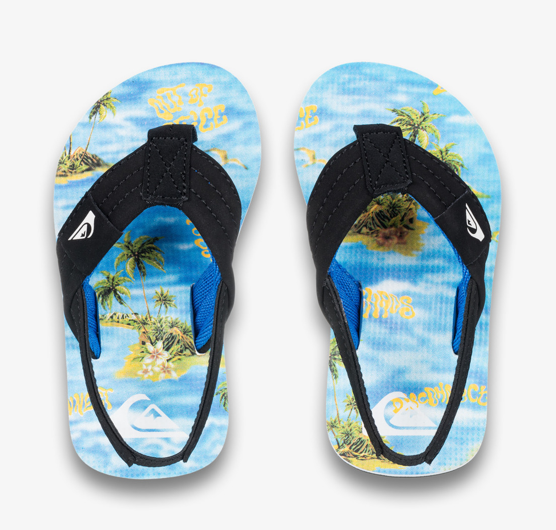 Quiksilver Molokai Layback Flip Flop Sandalen für Kleinkinder - Palmen