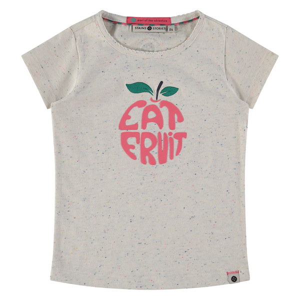 Babyface Stains & Stories Mädchen Kurzarm T-Shirt - Eat Fruit