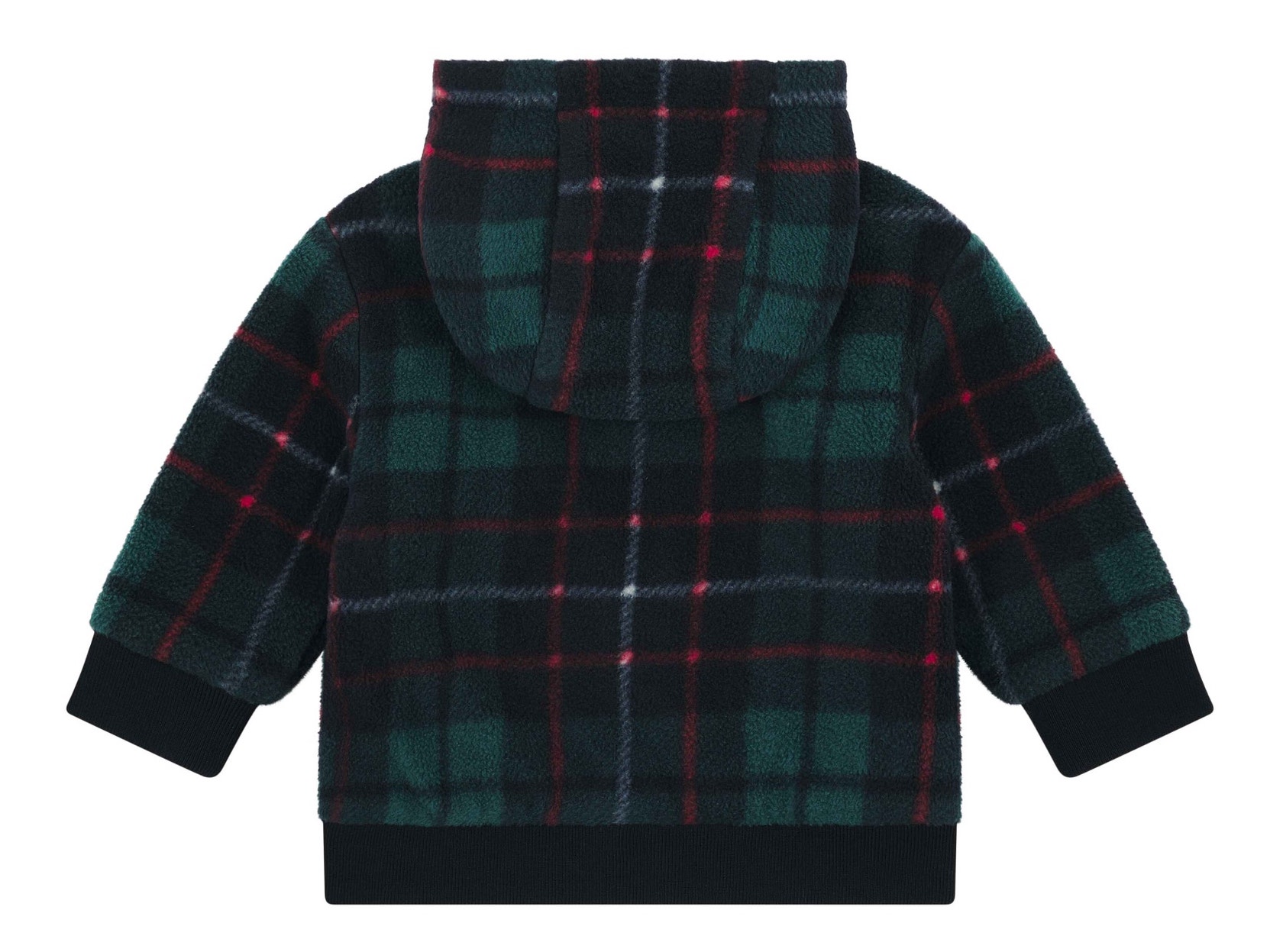 Steiff Fleecejacke Cooler Tartan Karo Navy Grün Rot