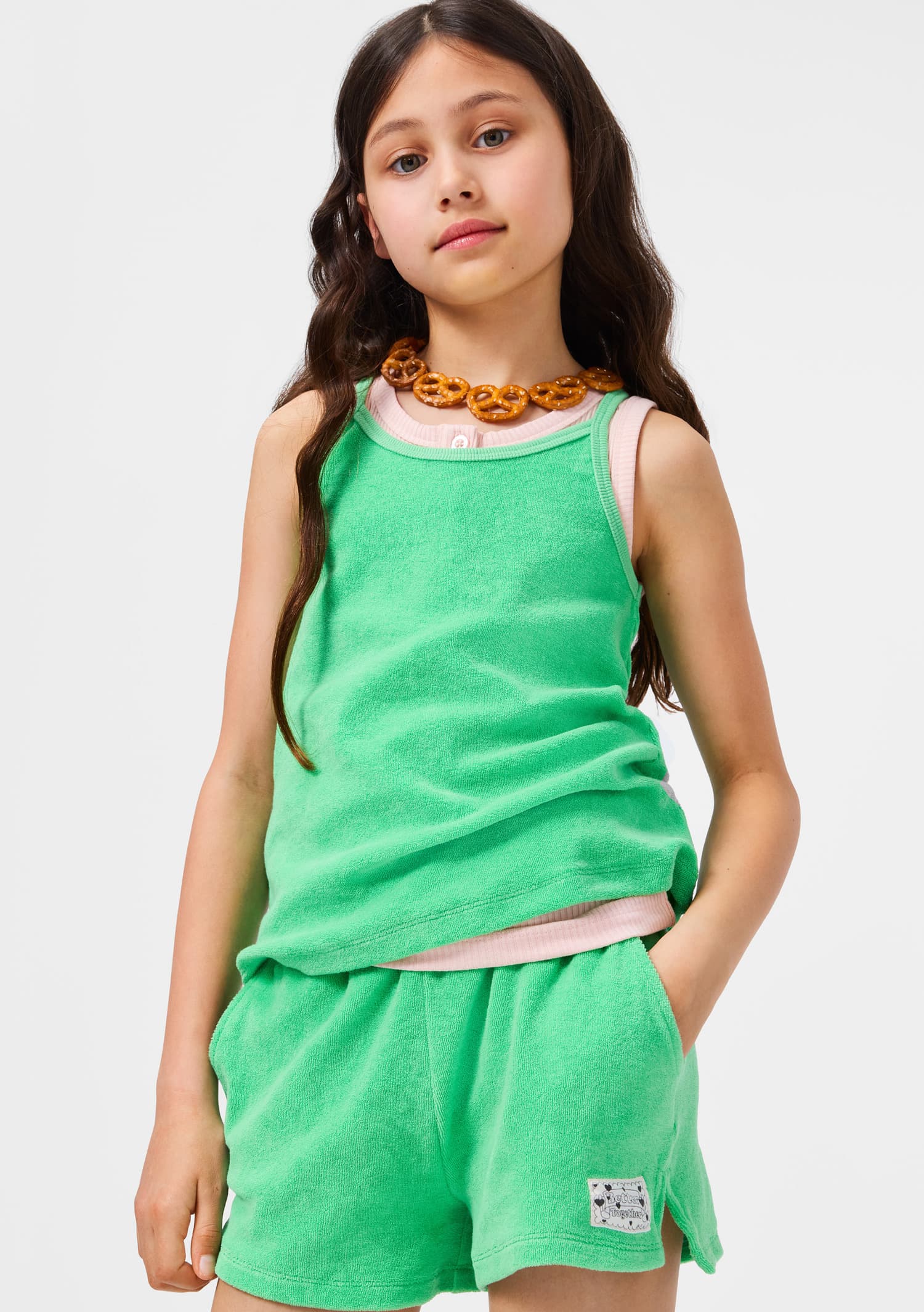 Molo Ria Frottee Top in Green Garden Neon Grün Terry Molo Ria Frottee Top in Green Garden Neon Grün Terry