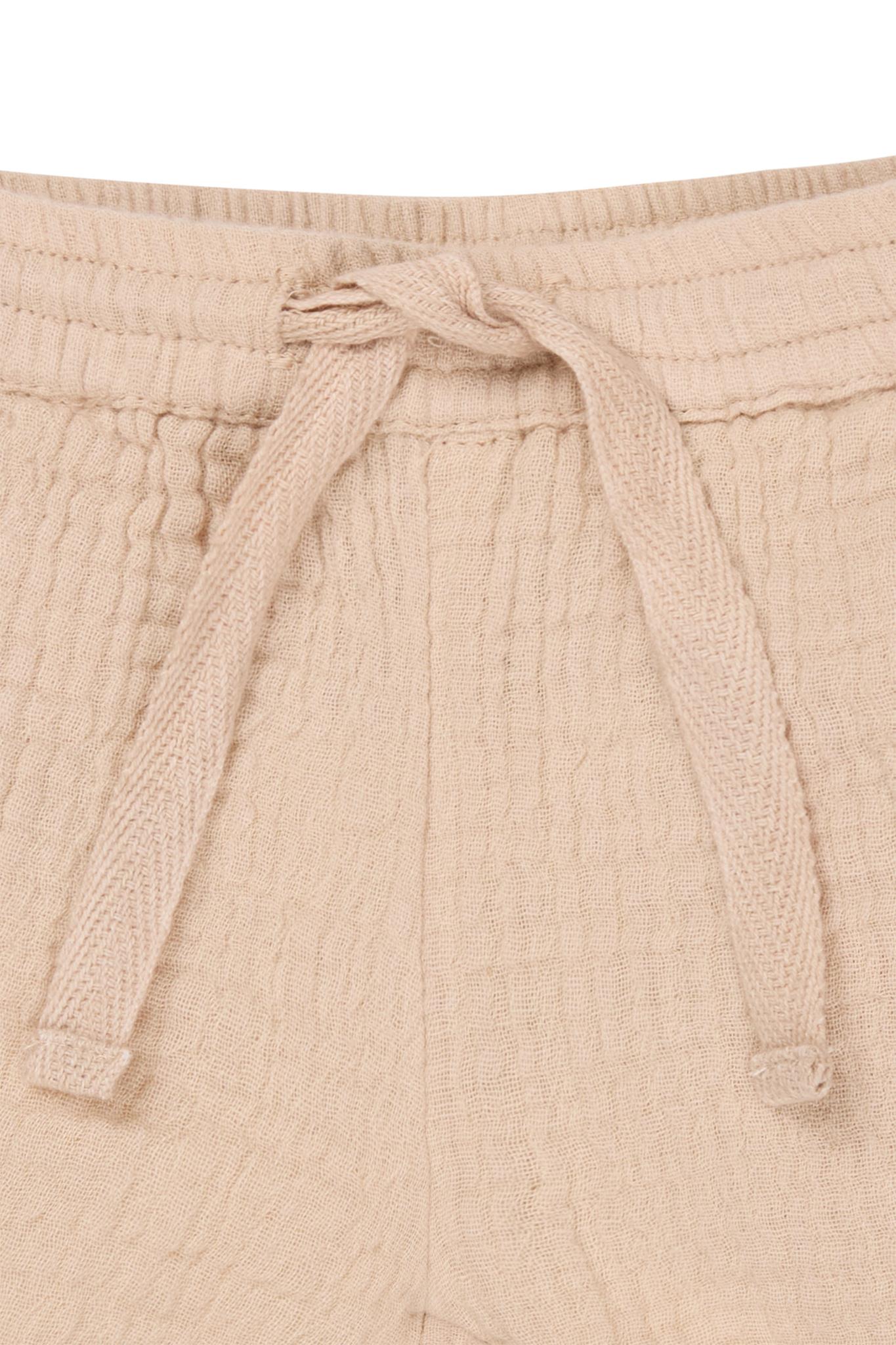 Noppies Oswaldo Baby Boys Musselin Shorts in Soft Sand Beige