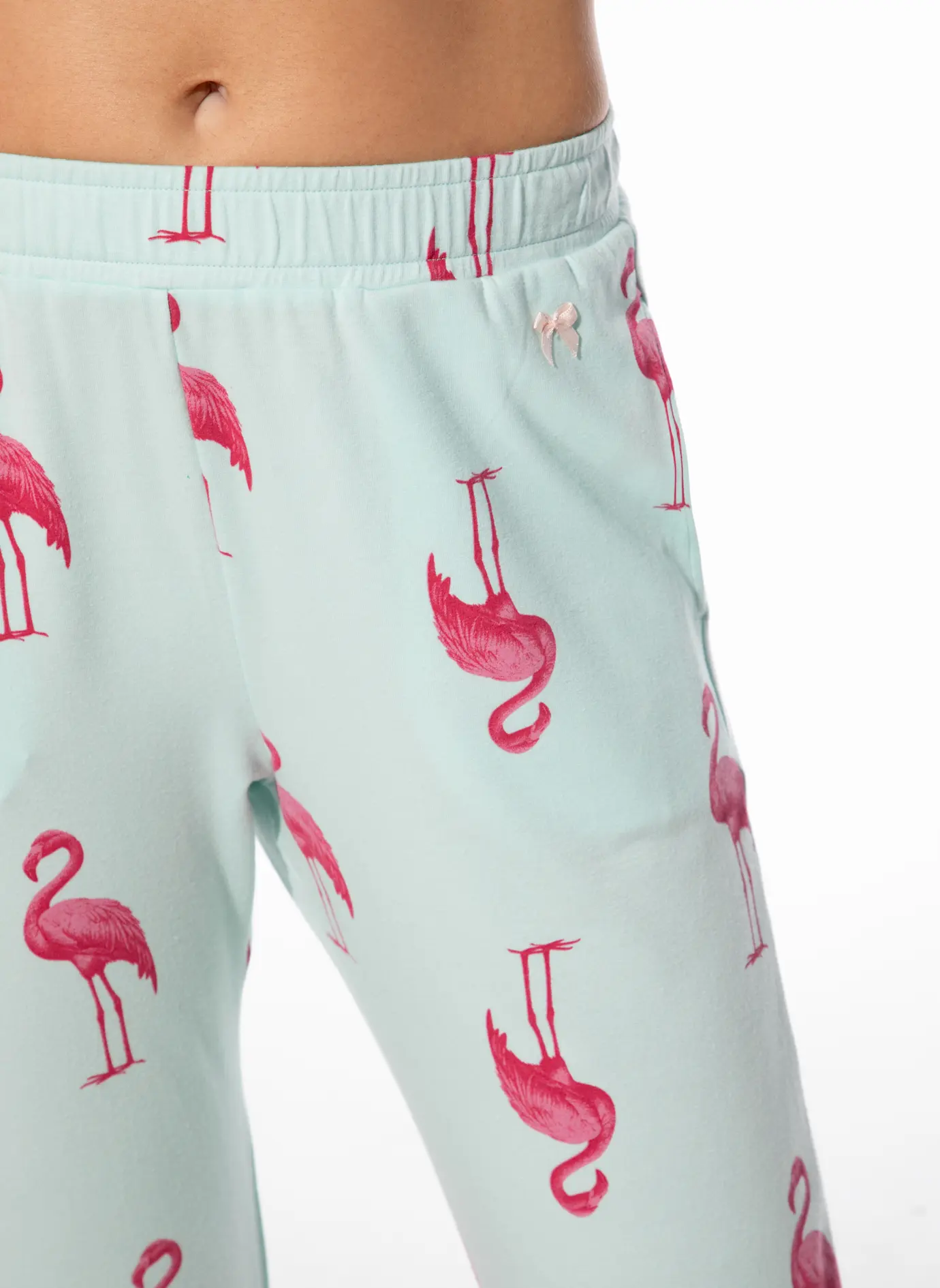 Short Stories by Sanetta Damen Pyjama Hose – Loungewear bequem & weich - Türkis Flamingo Short Stories by Sanetta Damen Pyjama Hose – Loungewear bequem & weich - Türkis Flamingo