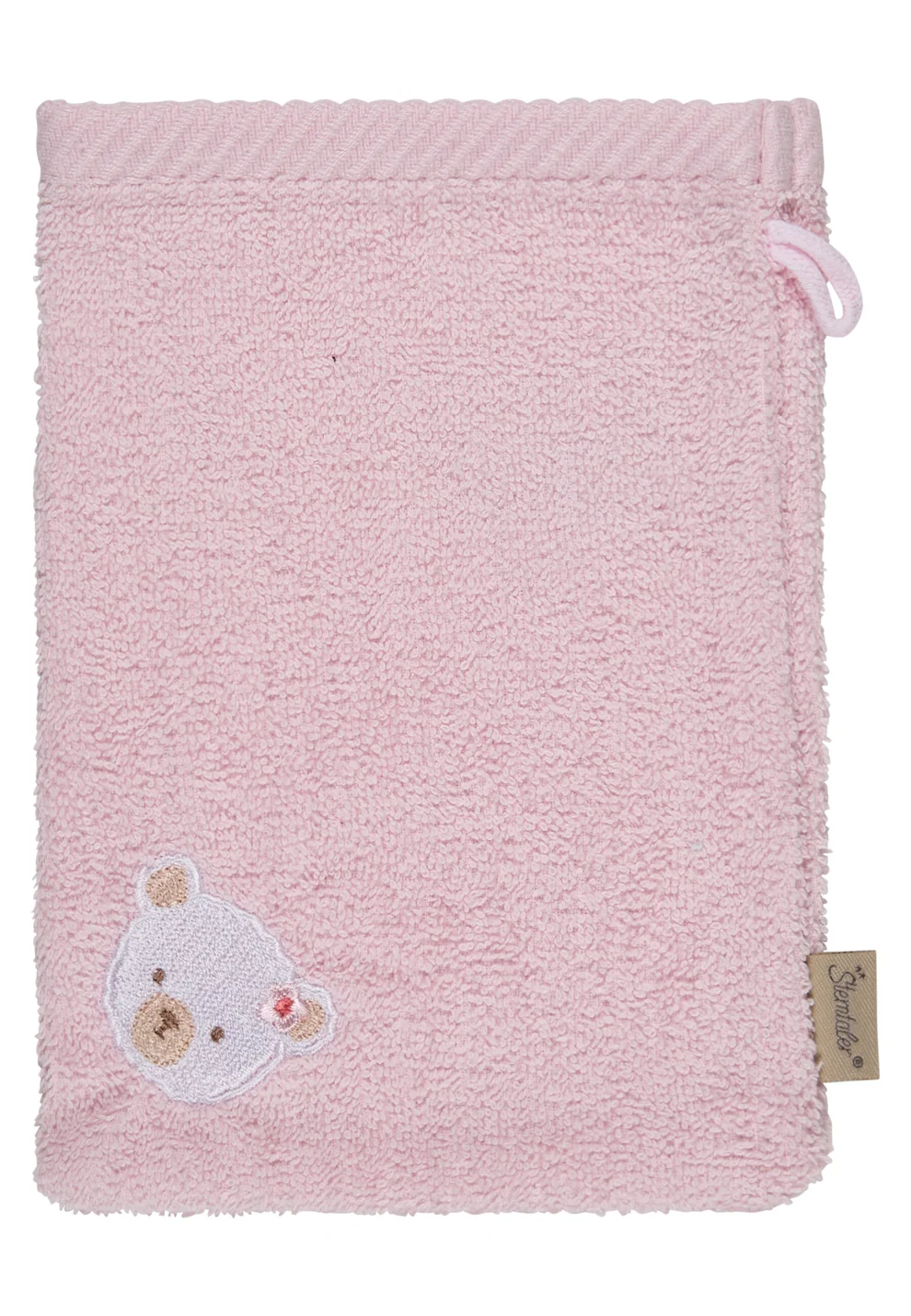 Sterntaler Waschlappen Set BÄR Betty - Weiß und Rosa