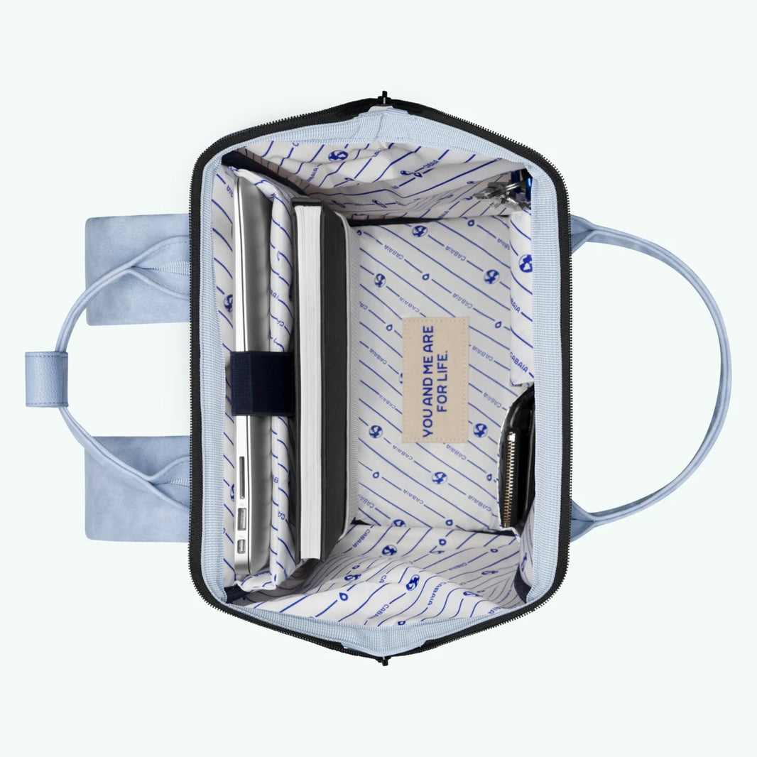 Cabaia Rucksack GUAYAQUIL Medium mit Laptop-Fach - Hellblau