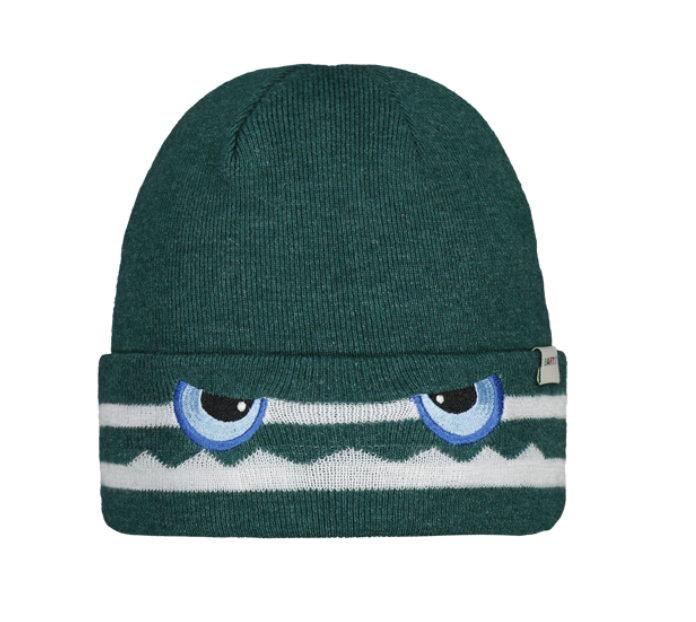 Barts Kids Riffles Beanie Mütze mit Umschlag und Augen - Bottle Green/Flaschengrün Barts Kids Riffles Beanie Mütze mit Umschlag und Augen - Bottle Green/Flaschengrün