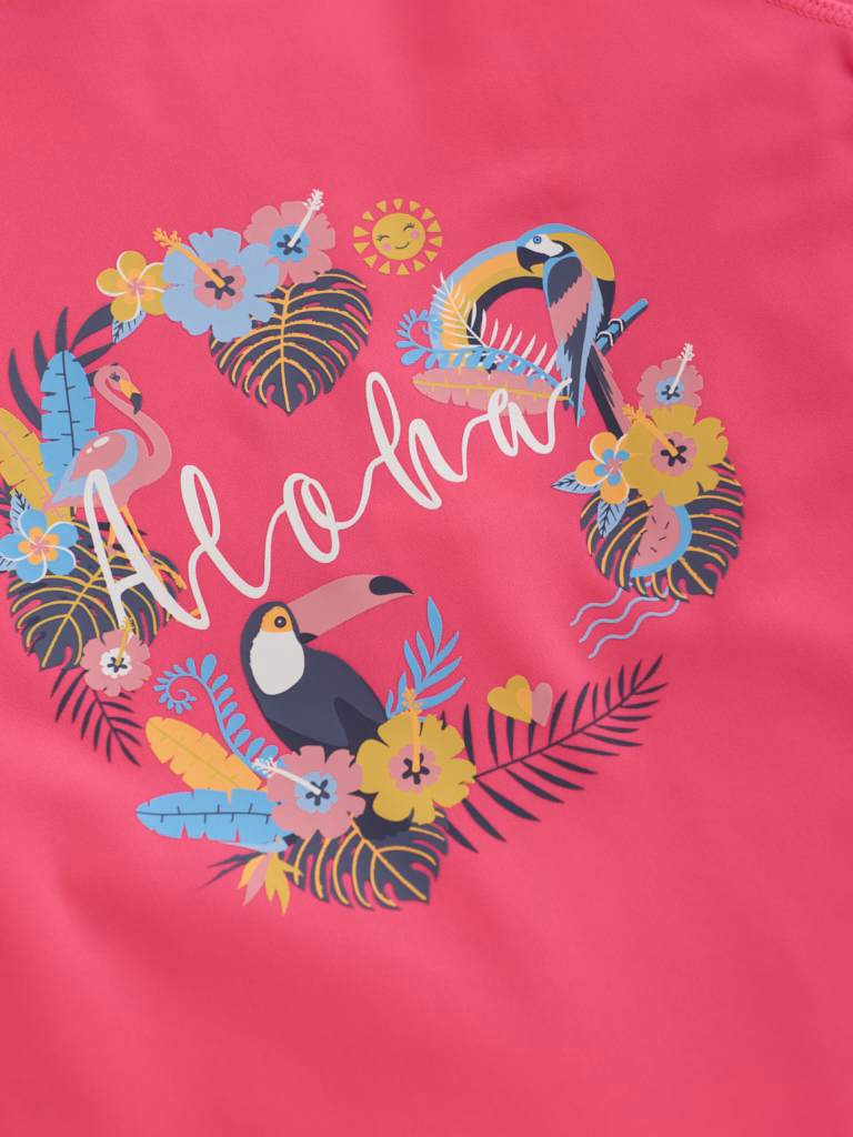 Color Kids Schwimmshirt in Knockout Neon Pink - Aloha Color Kids Schwimmshirt in Knockout Neon Pink - Aloha