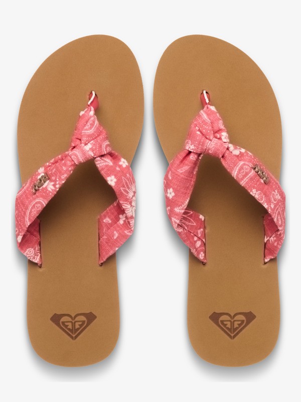 Roxy Paia Flip Flop Sandalen für Frauen - Coral Bandana