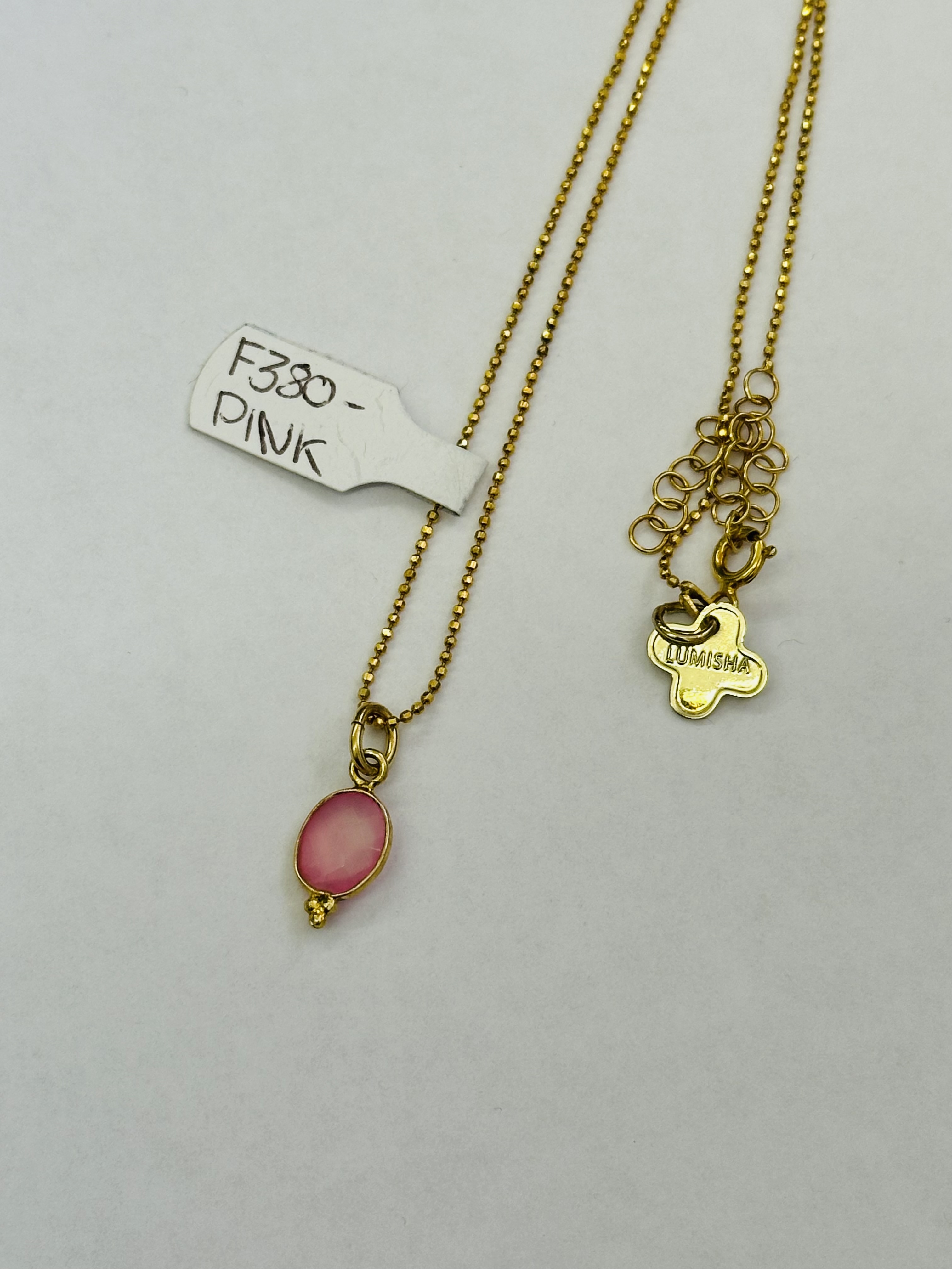 Lumisha Palos Kette in Gold - Pink Lumisha Palos Kette in Gold - Pink