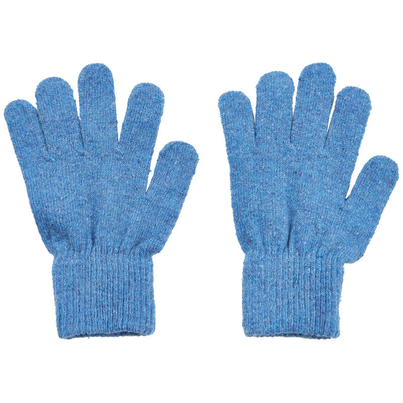 CeLaVi Fingerhandschuhe mit Magic Stretch - Wollmischung- Blau