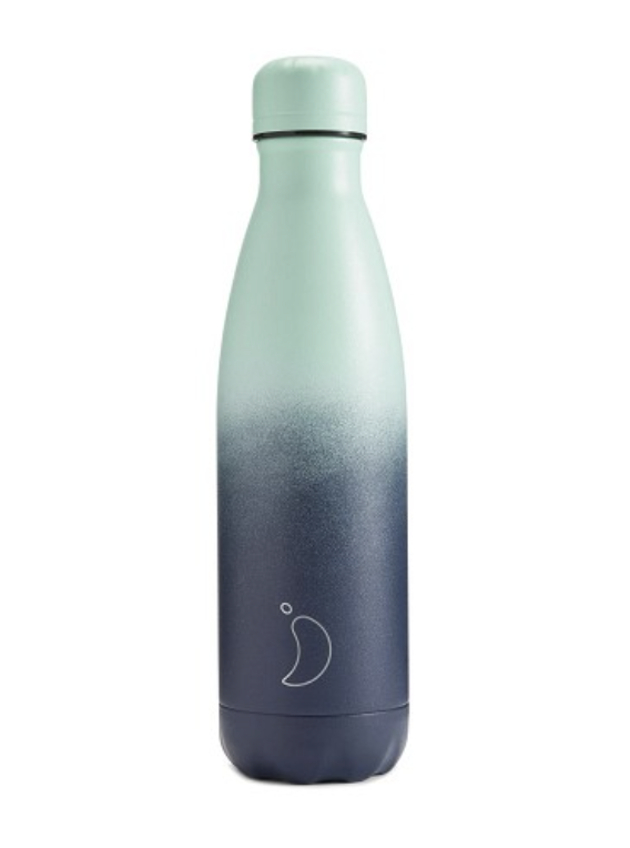 Chilly's Bottles - Chilly's Flasche Gradient Deep Spring Farbverlauf 500 ml Grau bis Grün