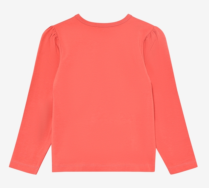 Minymo Langarm Shirt in Spiced Coral mit Wendepailletten Herzen - SALE Minymo Langarm Shirt in Spiced Coral mit Wendepailletten Herzen - SALE