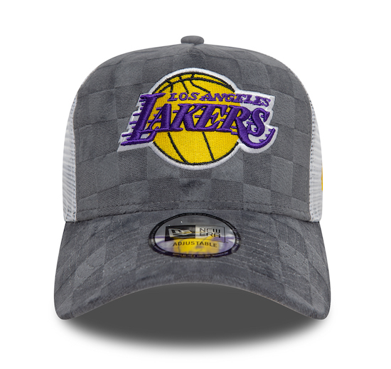 New Era Tonal Check Trucker Cap in Grau - LA Lakers New Era Tonal Check Trucker Cap in Grau - LA Lakers