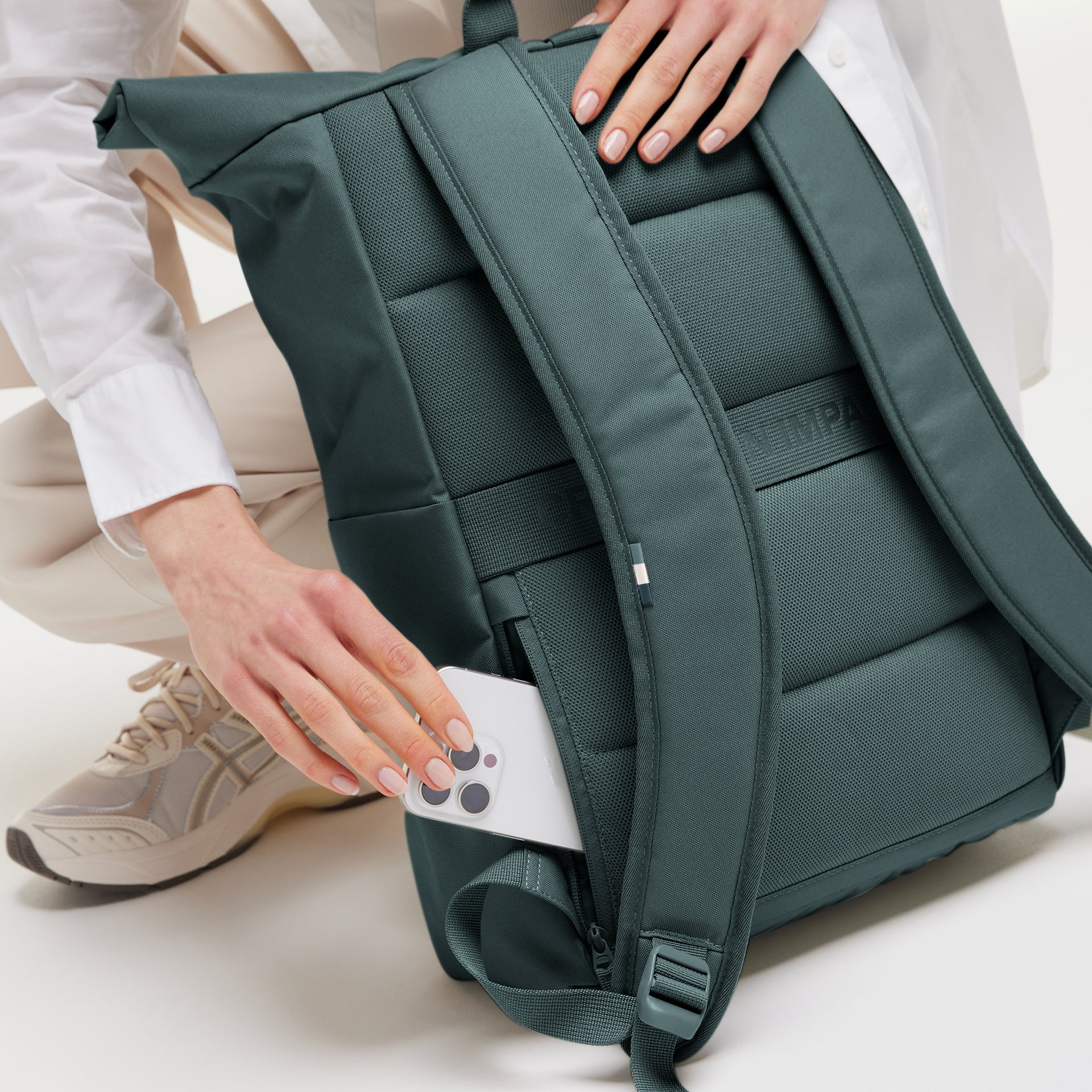 GOT BAG ROLLTOP EASY SEA TEAL - Rolltop Rucksack in Sea Teal Grün GOT BAG ROLLTOP EASY SEA TEAL - Rolltop Rucksack in Sea Teal Grün