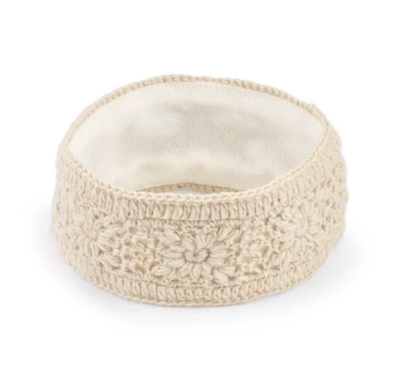 Pachamama Headband Granny Square Stirnband Creme Pachamama Headband Granny Square Stirnband Creme