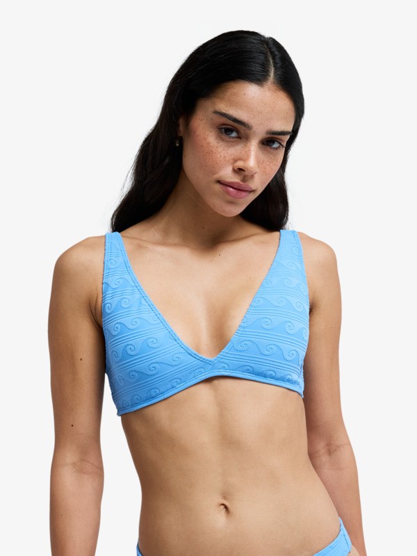 Roxy Paradise Wave - Triangle-Bikinioberteil in Hellblau für Frauen