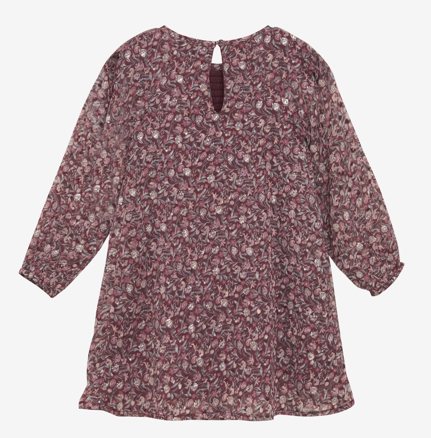 Creamie Dobby Kleid All-over Print - Vineyard Wine/Blumen auf Weinrot - SALE Creamie Dobby Kleid All-over Print - Vineyard Wine/Blumen auf Weinrot - SALE