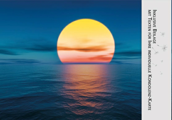 Edition Gollong Trauerkarte - Sonnenuntergang