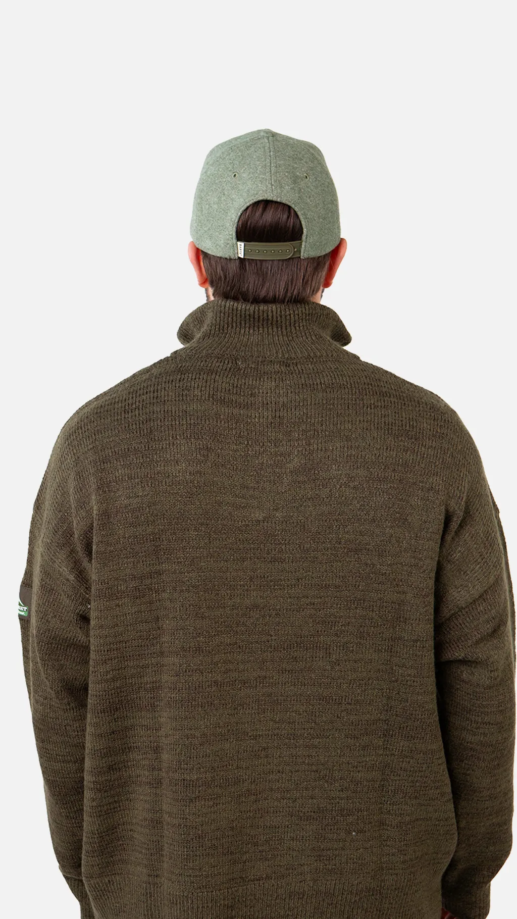 Barts Styvve Cap Wollmischung in Pale Army Grün - Größenverstellbar Barts Styvve Cap Wollmischung in Pale Army Grün - Größenverstellbar