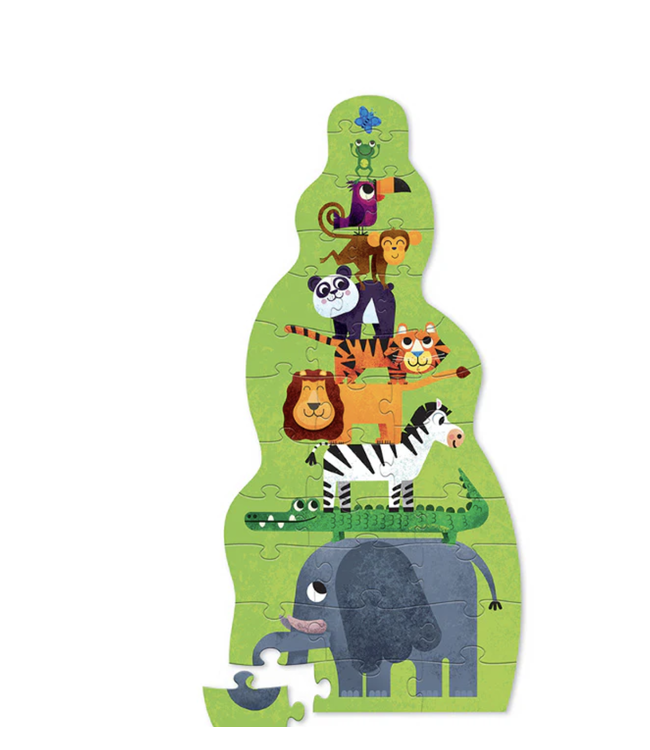 crocodile-creek-tower-puzzle-jungle Crocodile Creek Tower Puzzle - Jungle - Dschungeltiere