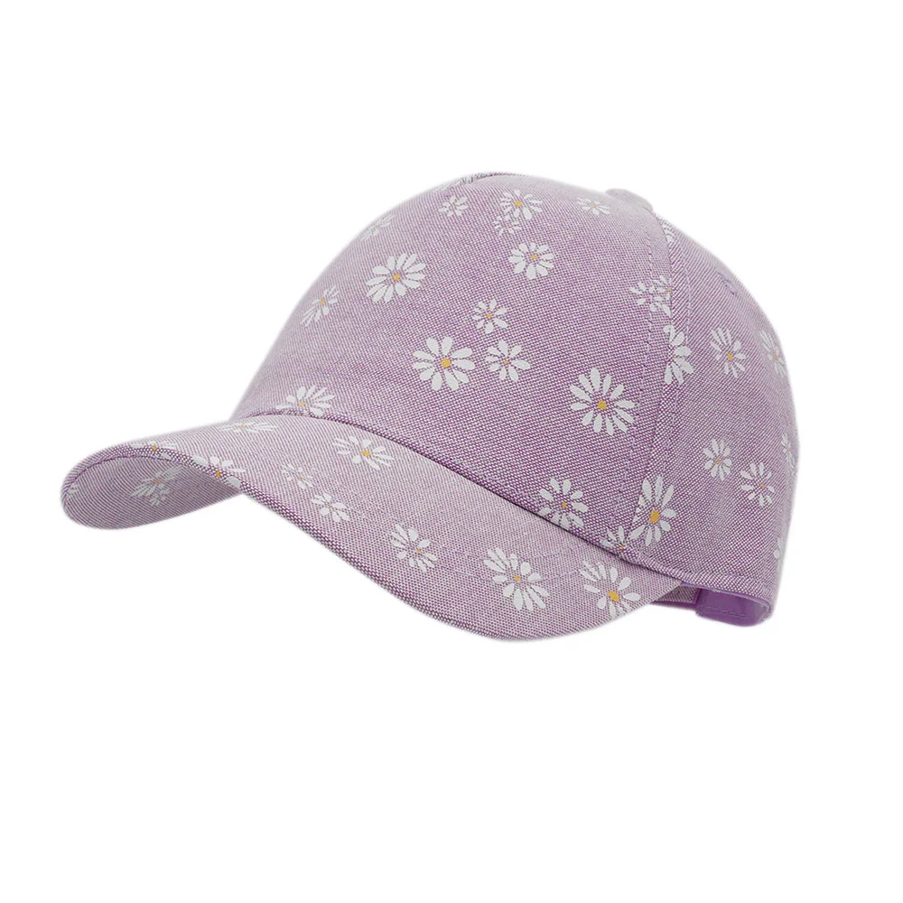 335039865000075 Maximo Mädchen Cap in Lila - Gänseblümchen