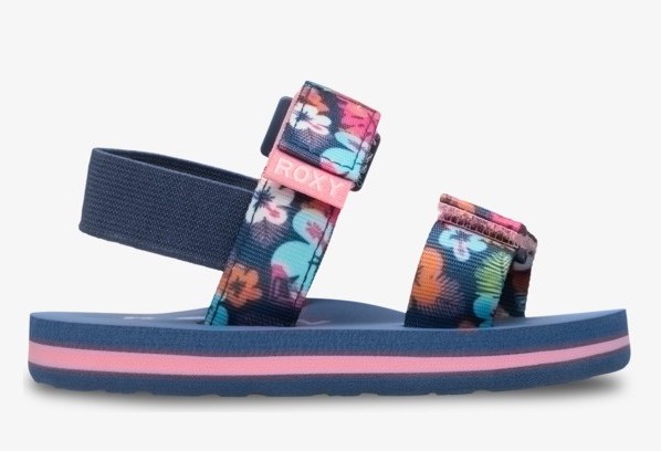 Roxy Cage Kleinkinder Sandalen Blau mit Blumen Allover