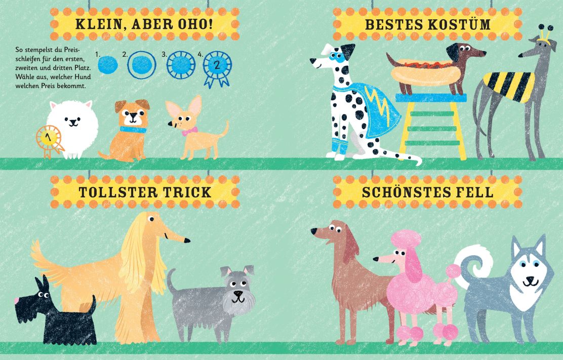 Usborne Fingerstempeln: Hunde und Katzen