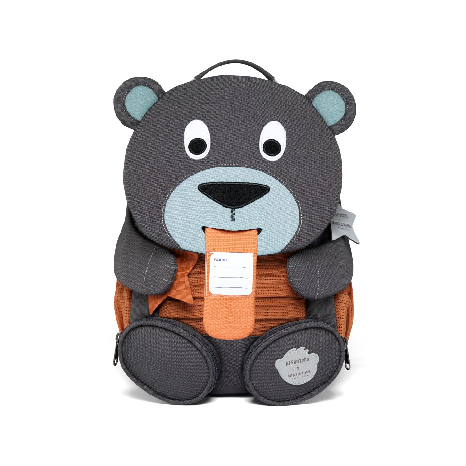 AFFENZAHN-BAR-MINIATUR-GROss Affenzahn & Miniatur Rucksack - Großer Freund - Bär