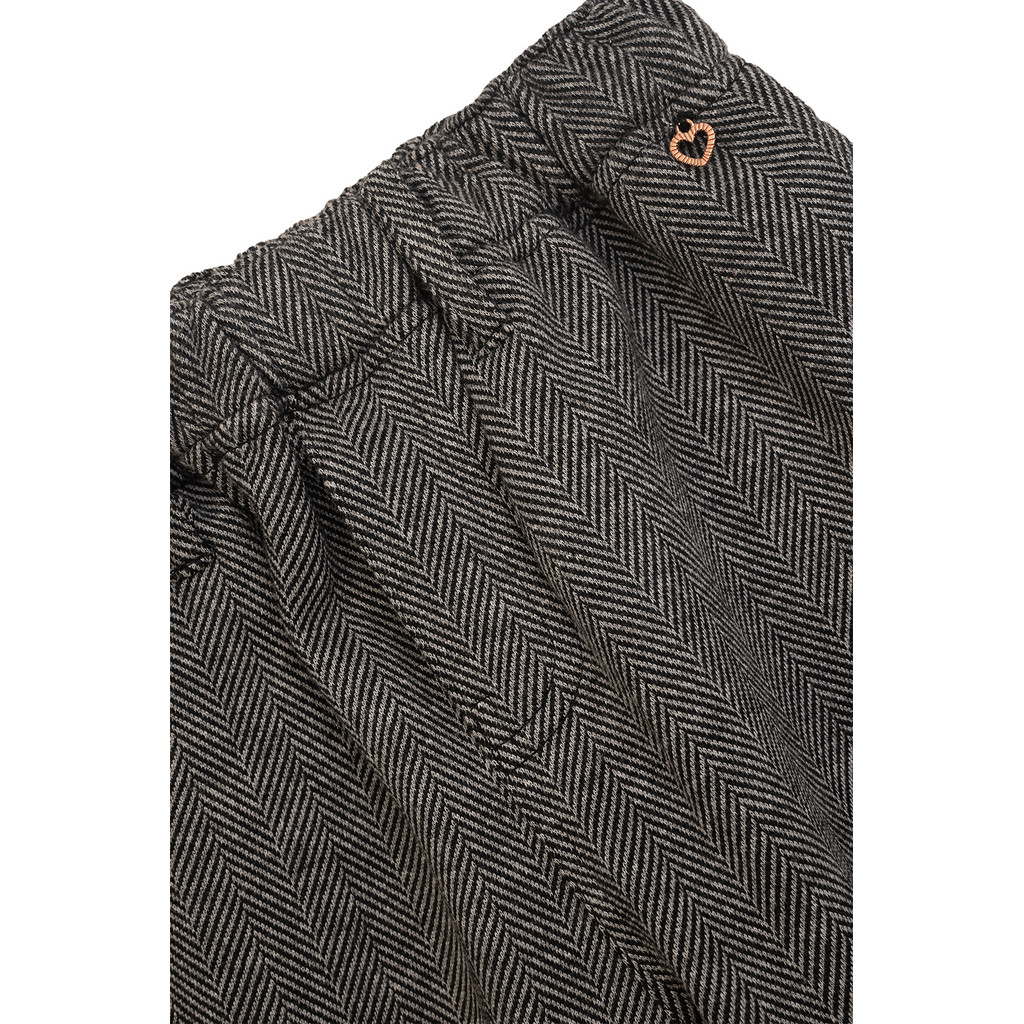Danamade DLIVA Herringbone Hannetritt Stretch Chino in Schwarz Grau Danamade DLIVA Herringbone Hannetritt Stretch Chino in Schwarz Grau